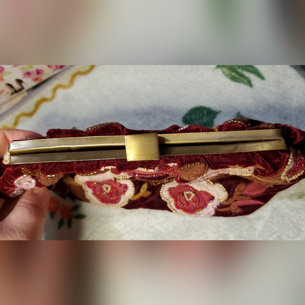 Anthropologie Beaded Clutch With Strap - Picture 9 of 9
